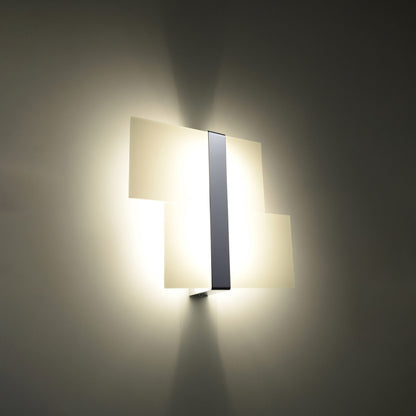 MASSIMO langwerpige wandlamp chroom
