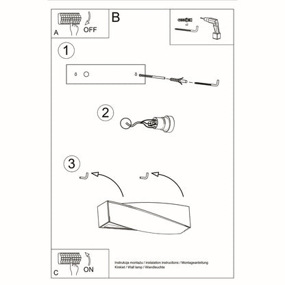 SIGMA wandlamp mini wit