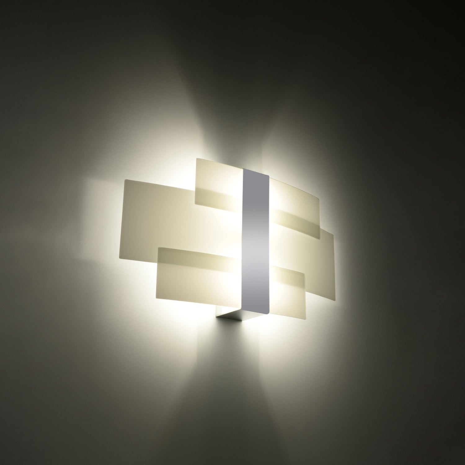 CELIA langwerpige wandlamp chroom