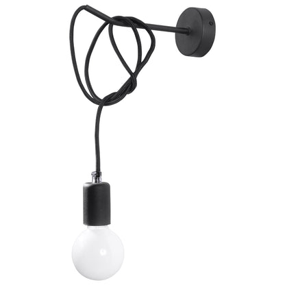 EDISON wandlamp zwart