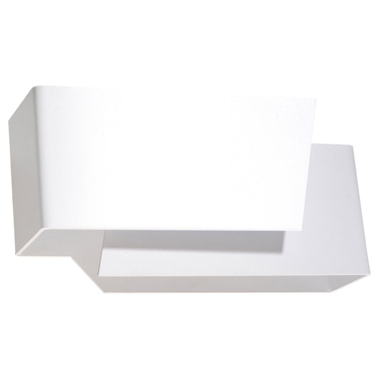 PIEGARE langwerpige wandlamp wit