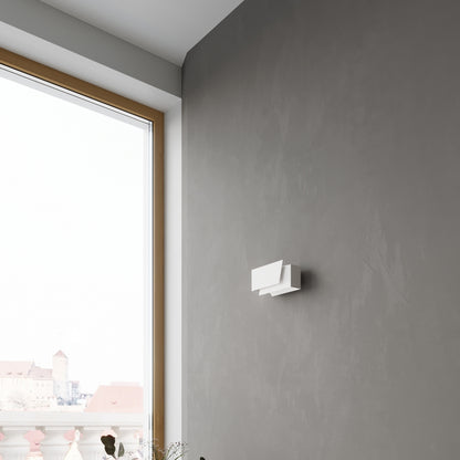 PIEGARE langwerpige wandlamp wit