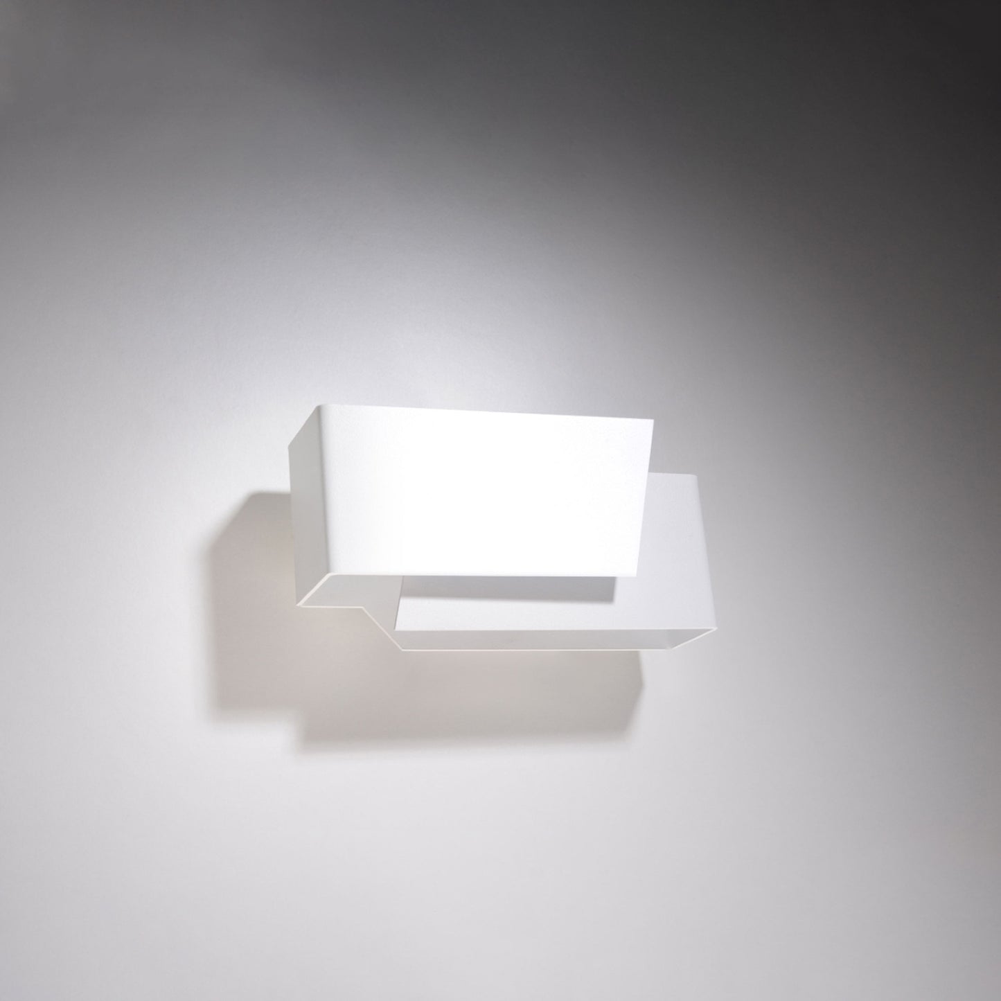 PIEGARE langwerpige wandlamp wit