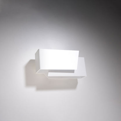 PIEGARE langwerpige wandlamp wit