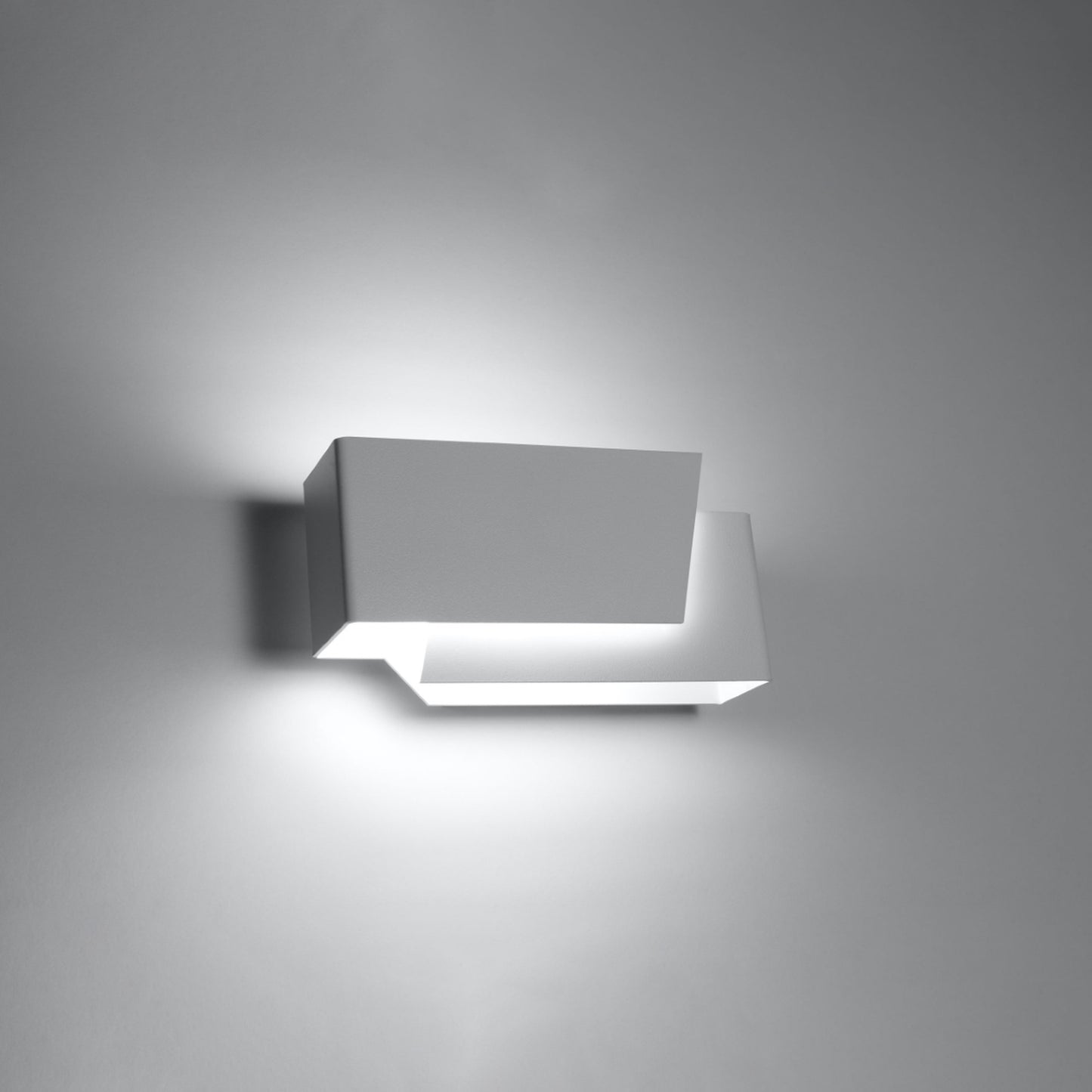 PIEGARE langwerpige wandlamp wit