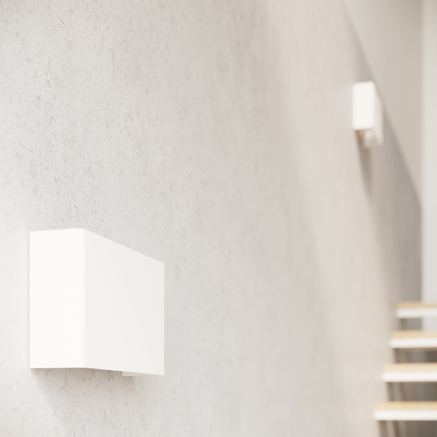 COPERTURA langwerpige wandlamp wit