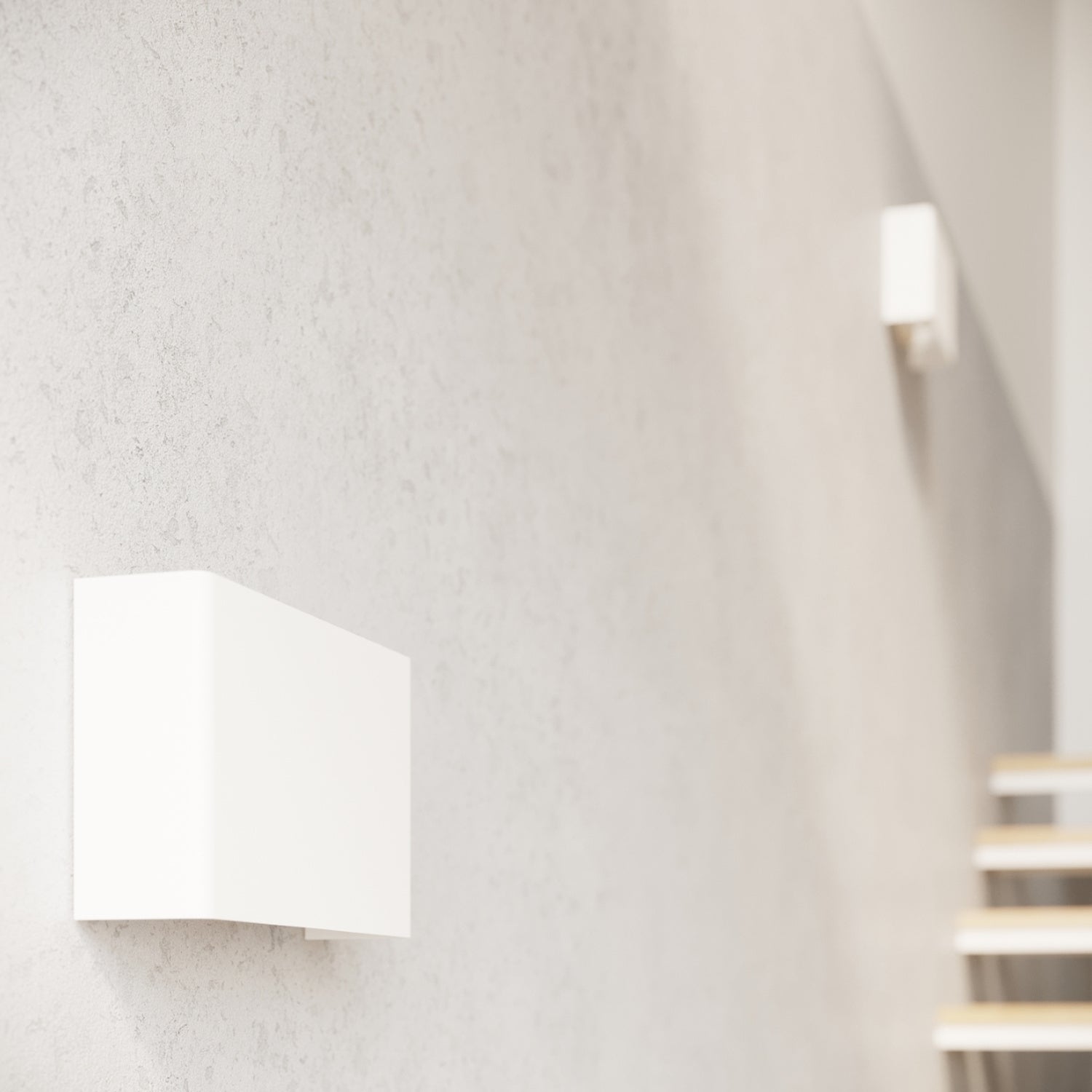 COPERTURA langwerpige wandlamp wit
