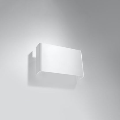 COPERTURA langwerpige wandlamp wit