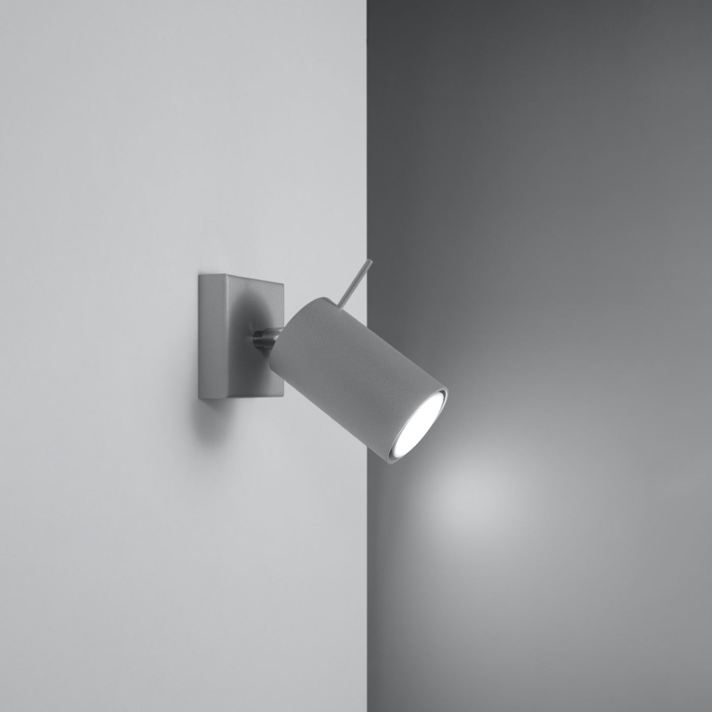 RING wandlamp grijs