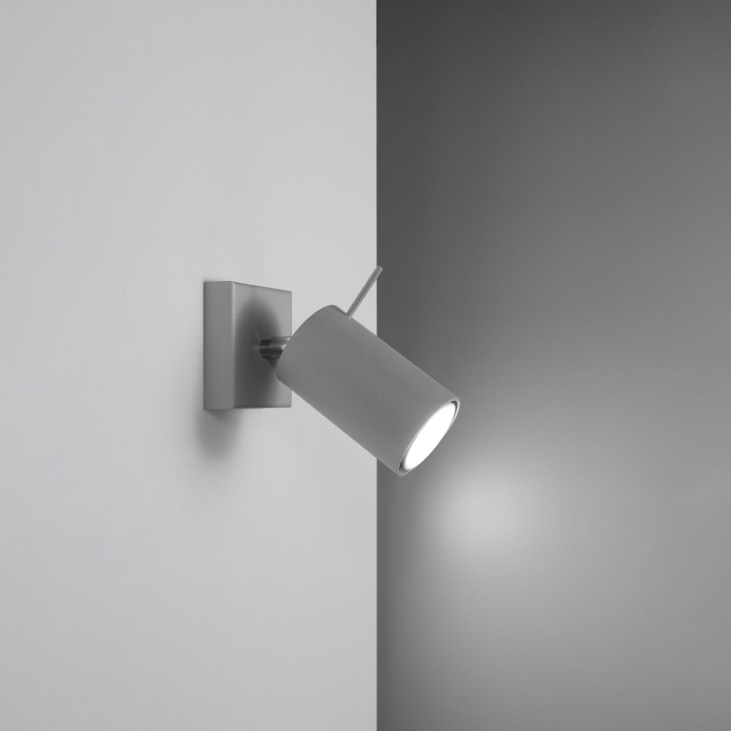 RING wandlamp grijs