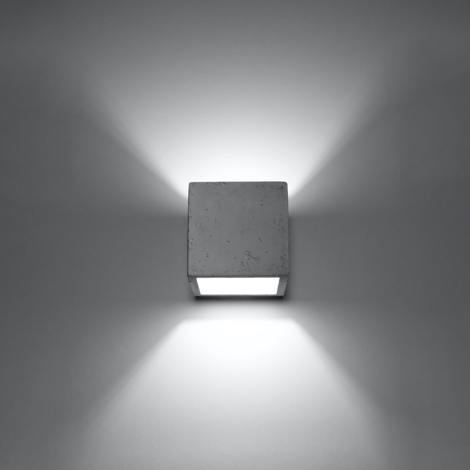 QUAD wandlamp beton grijs