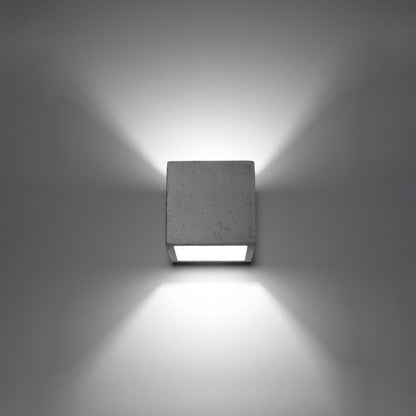 QUAD wandlamp beton grijs