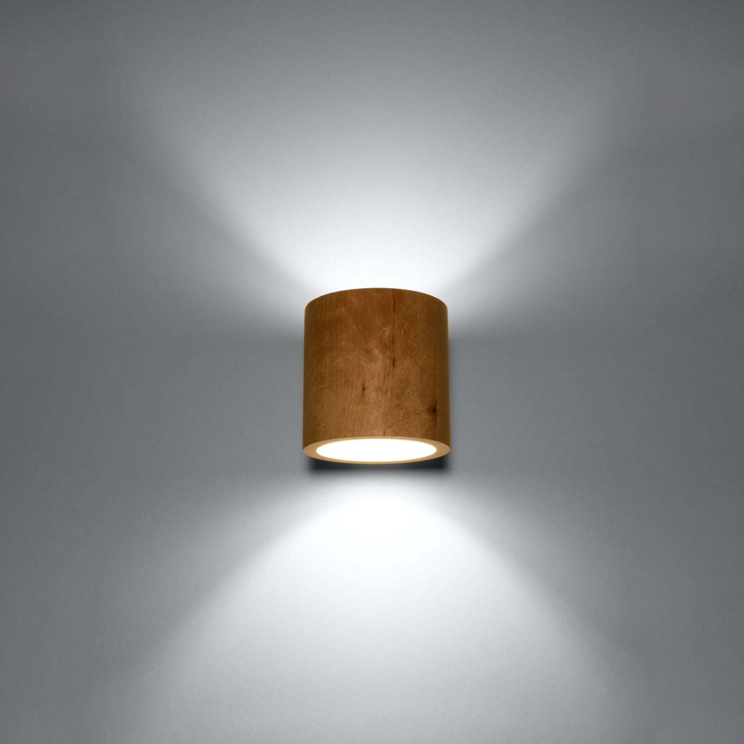 ORBIS wandlamp beton naturel hout