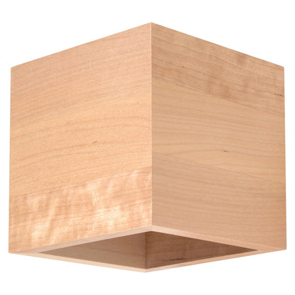 QUAD wandlamp beton naturel hout