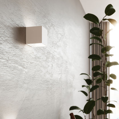 LUCA vierkante wandlamp wit led ip54