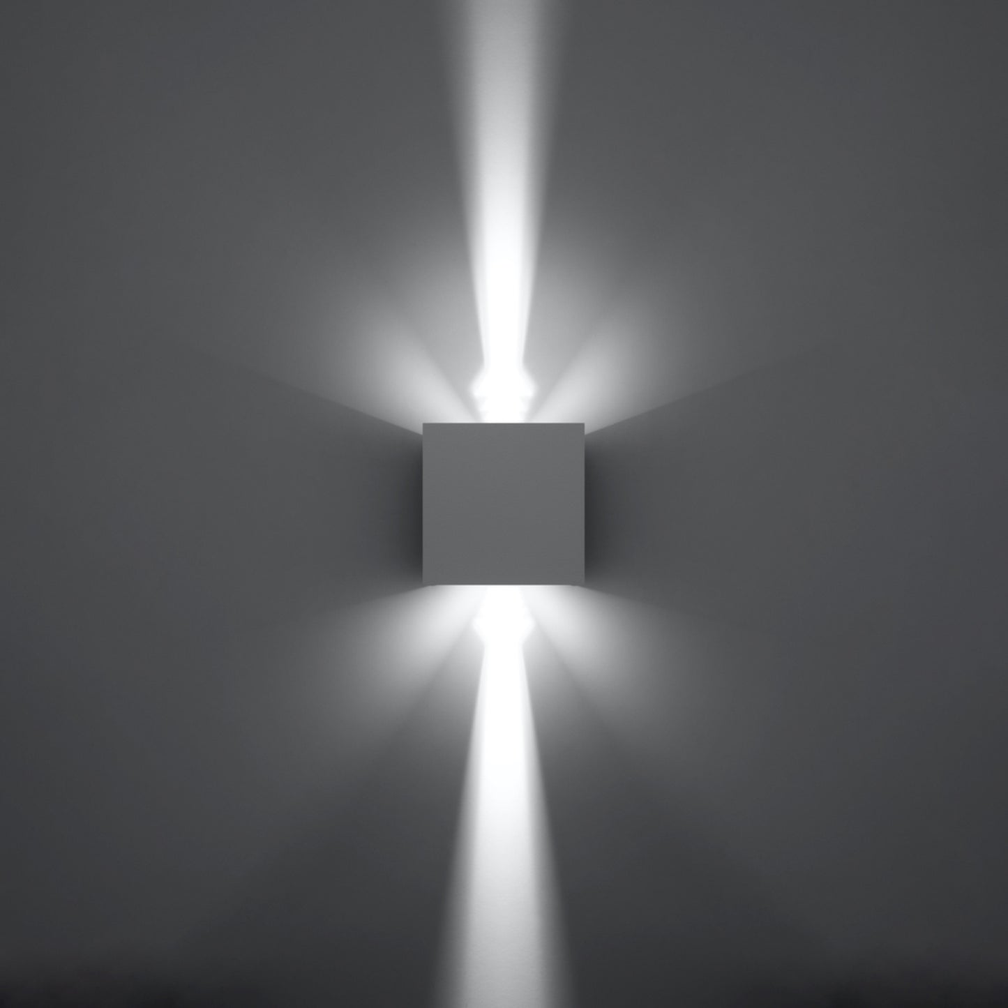 LUCA vierkante wandlamp wit led ip54