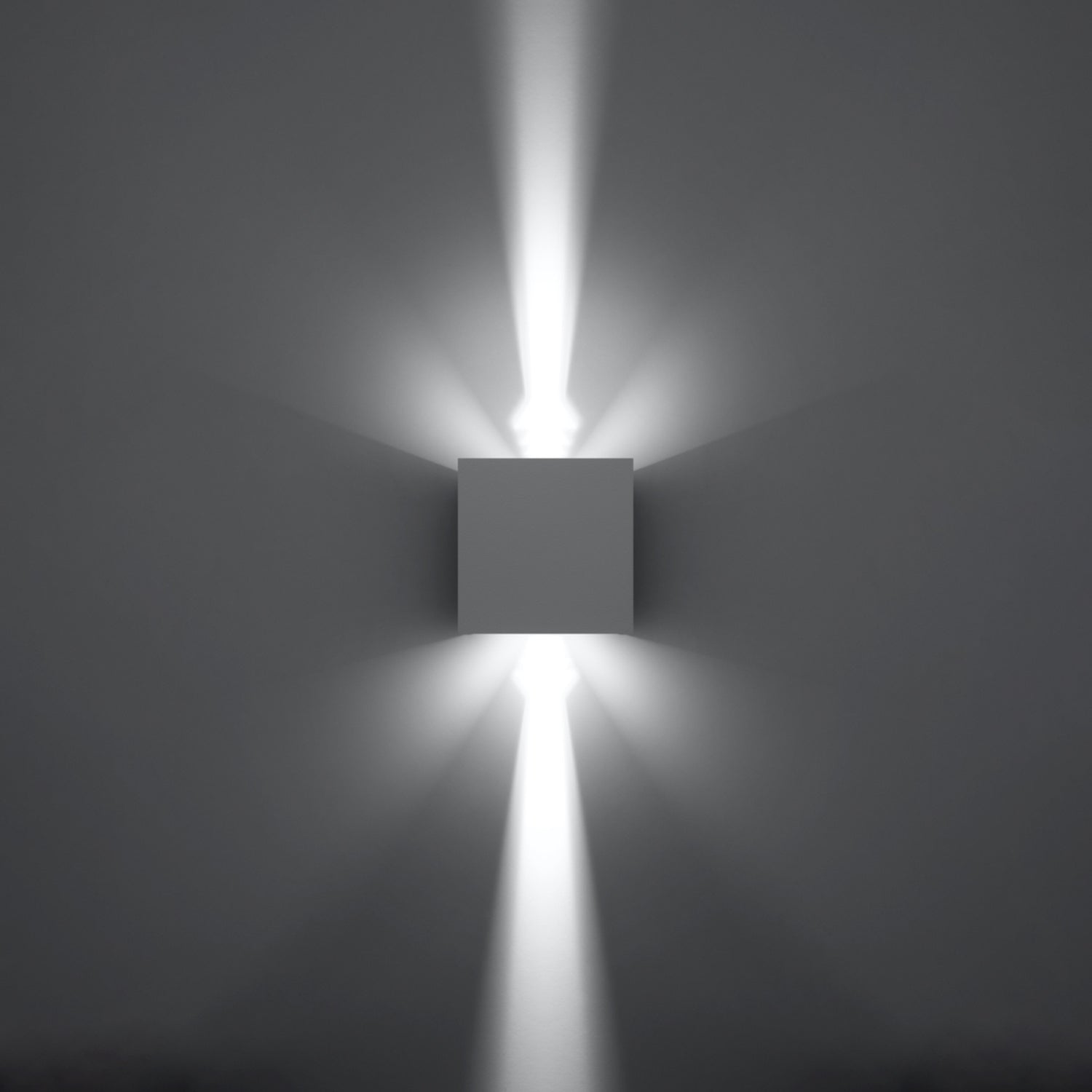 LUCA vierkante wandlamp wit led ip54