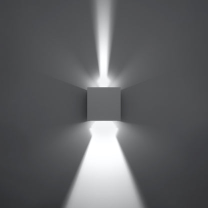 LUCA vierkante wandlamp wit led ip54