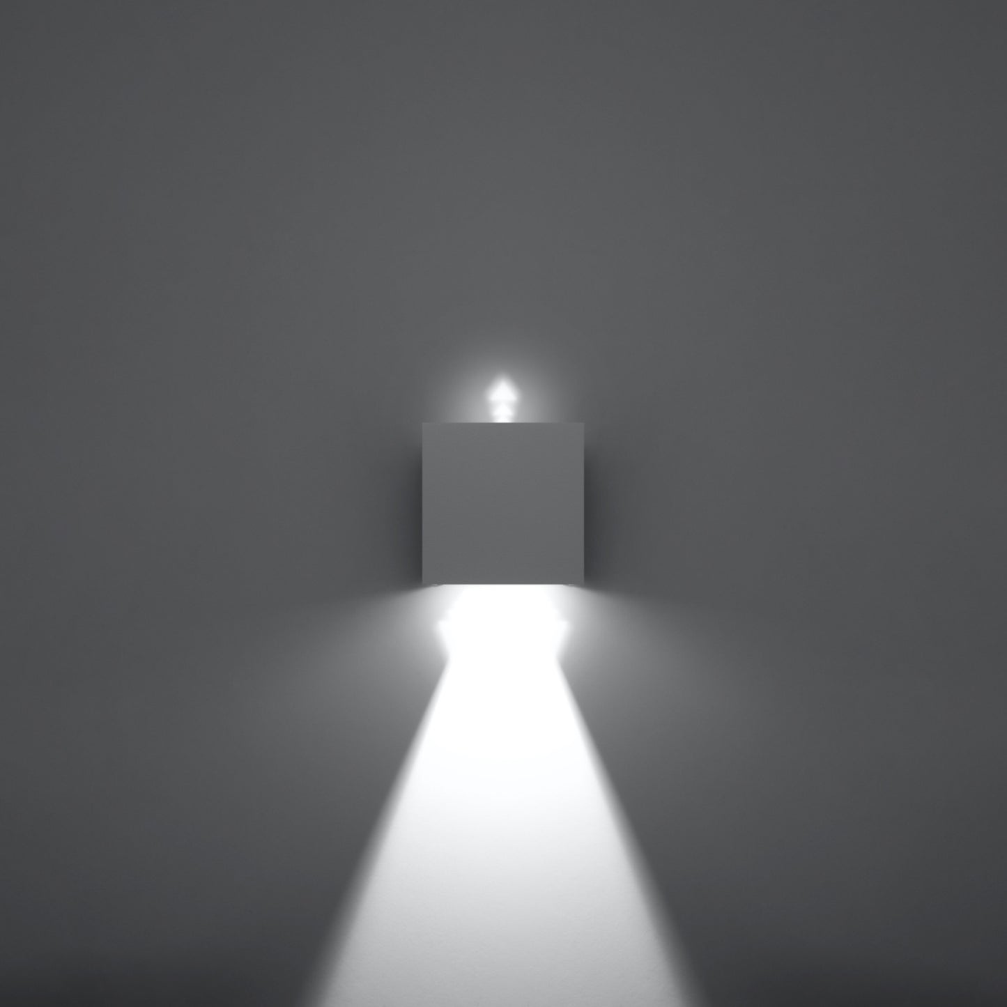 LUCA vierkante wandlamp wit led ip54