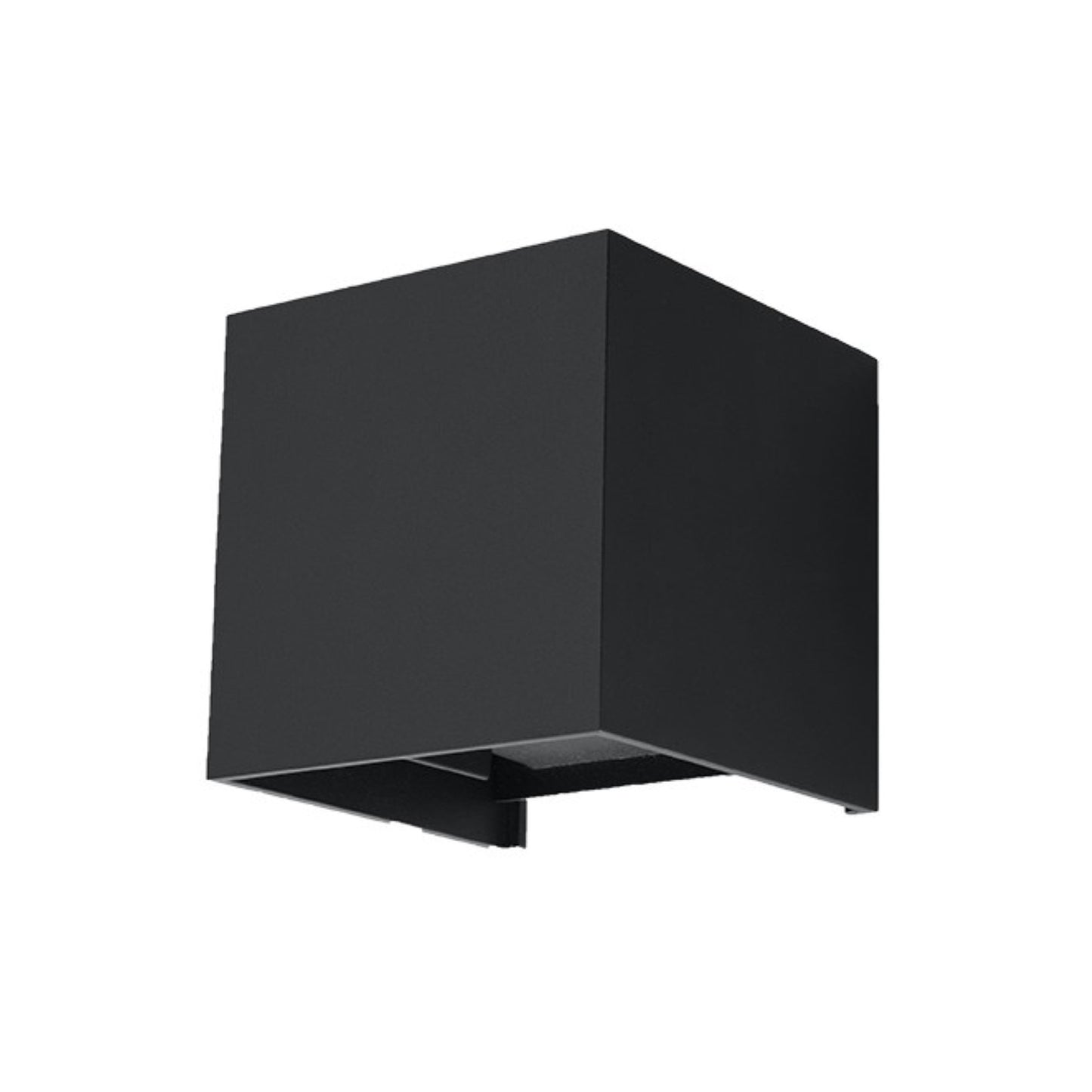 LUCA vierkante wandlamp zwart led ip54