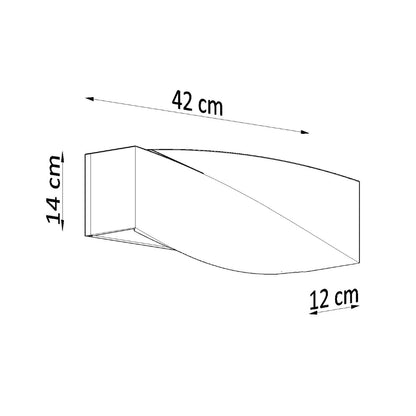 SIGMA wandlamp beton grijs