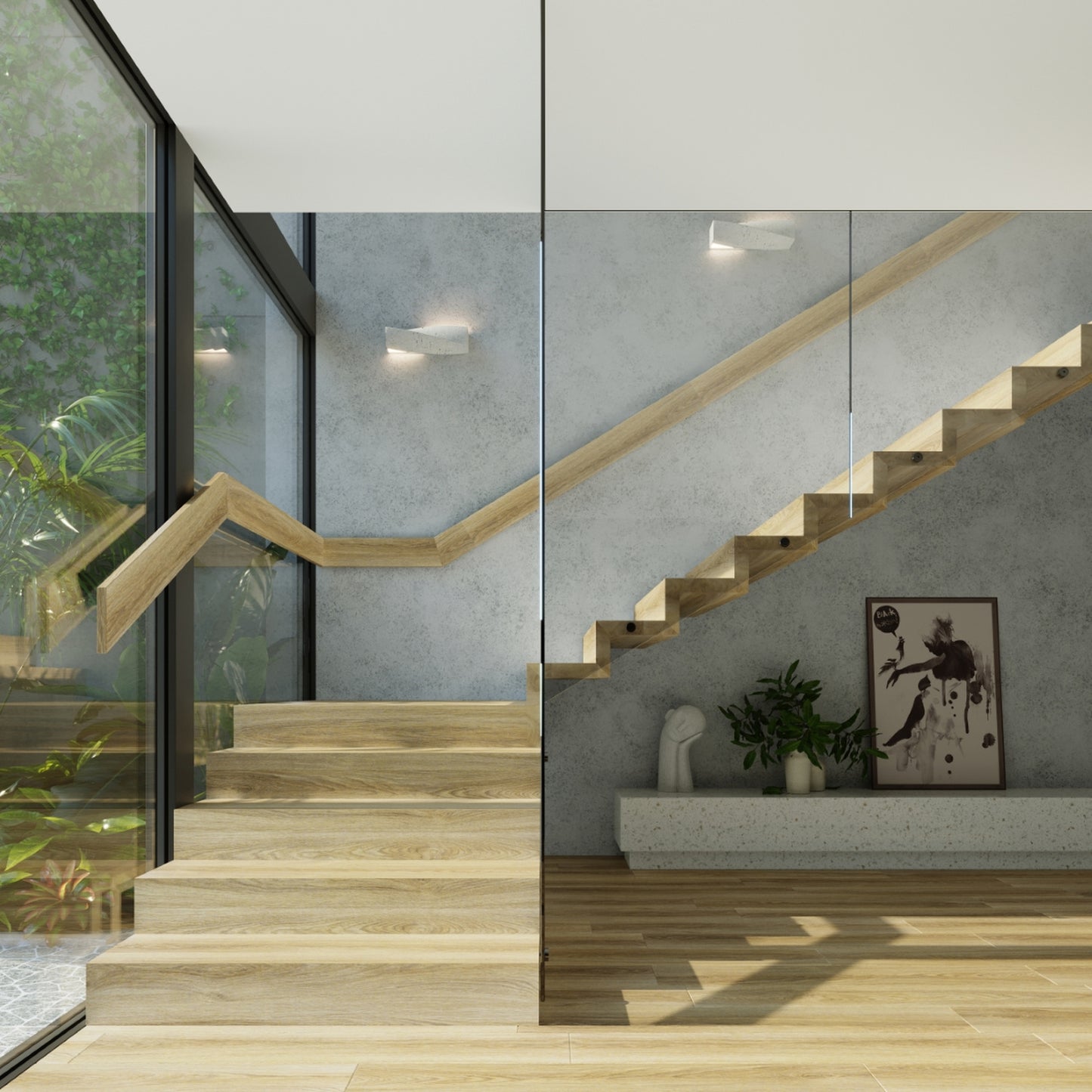 SIGMA wandlamp beton grijs