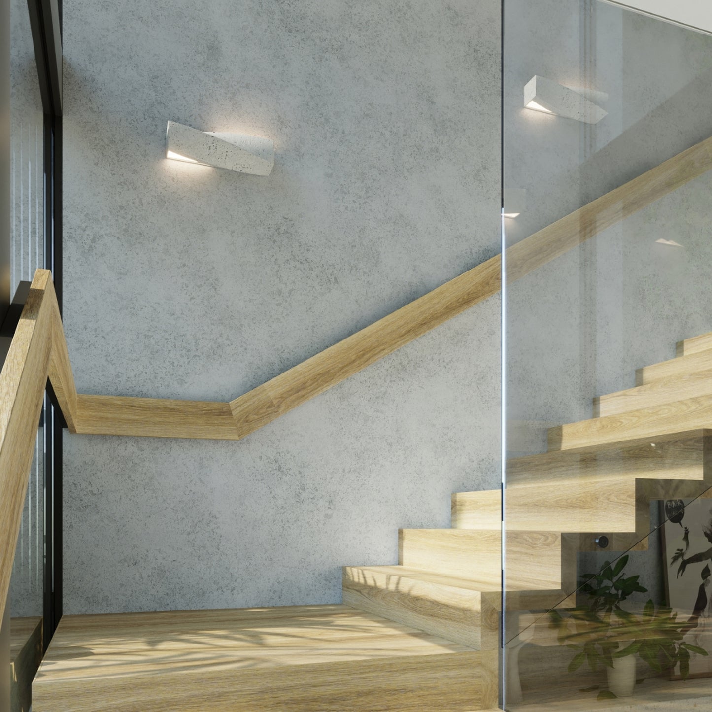 SIGMA wandlamp beton grijs