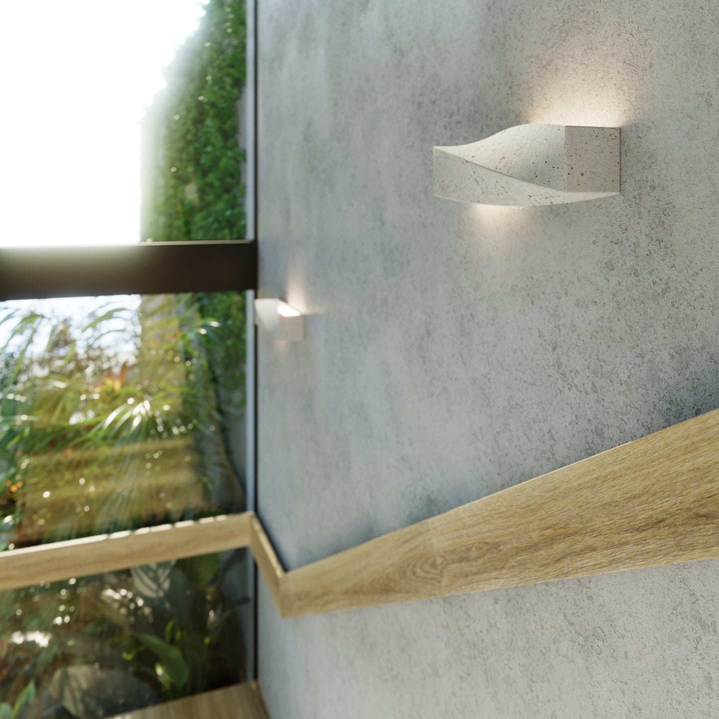 SIGMA wandlamp beton grijs