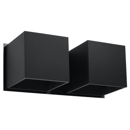 Wandlamp QUAD 2 zwart