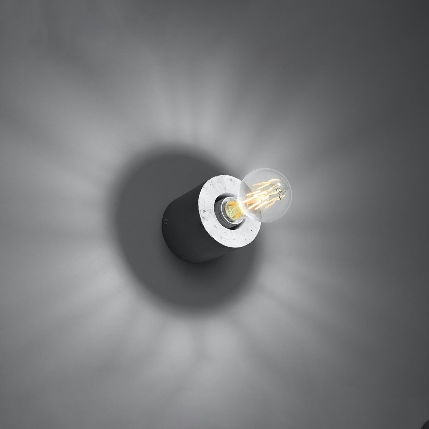 SALGADO cilindrische wandlamp beton