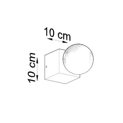ARIZ vierkante wandlamp beton