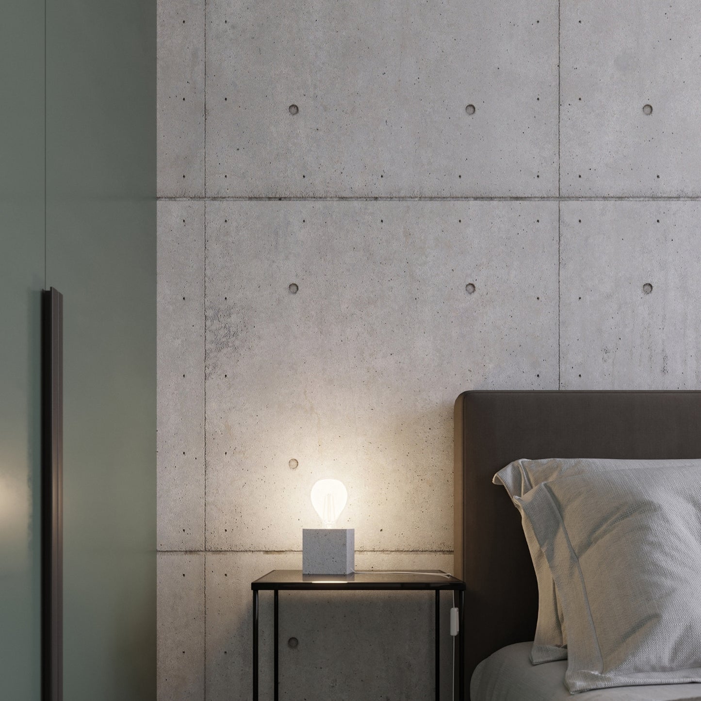 ARIZ vierkante wandlamp beton