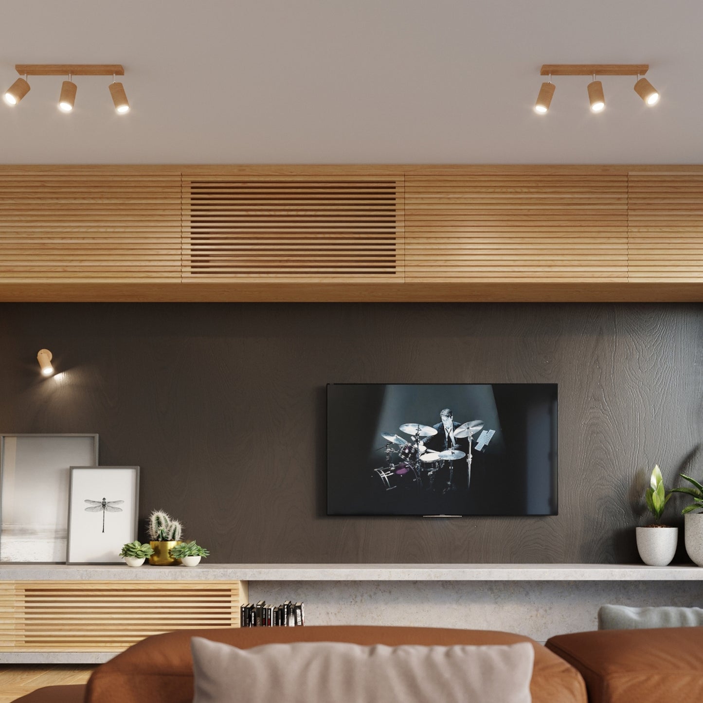 BERG houten wandlamp naturel hout