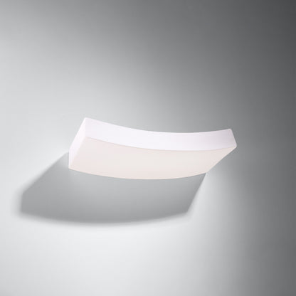 HATTOR keramische wandlamp wit
