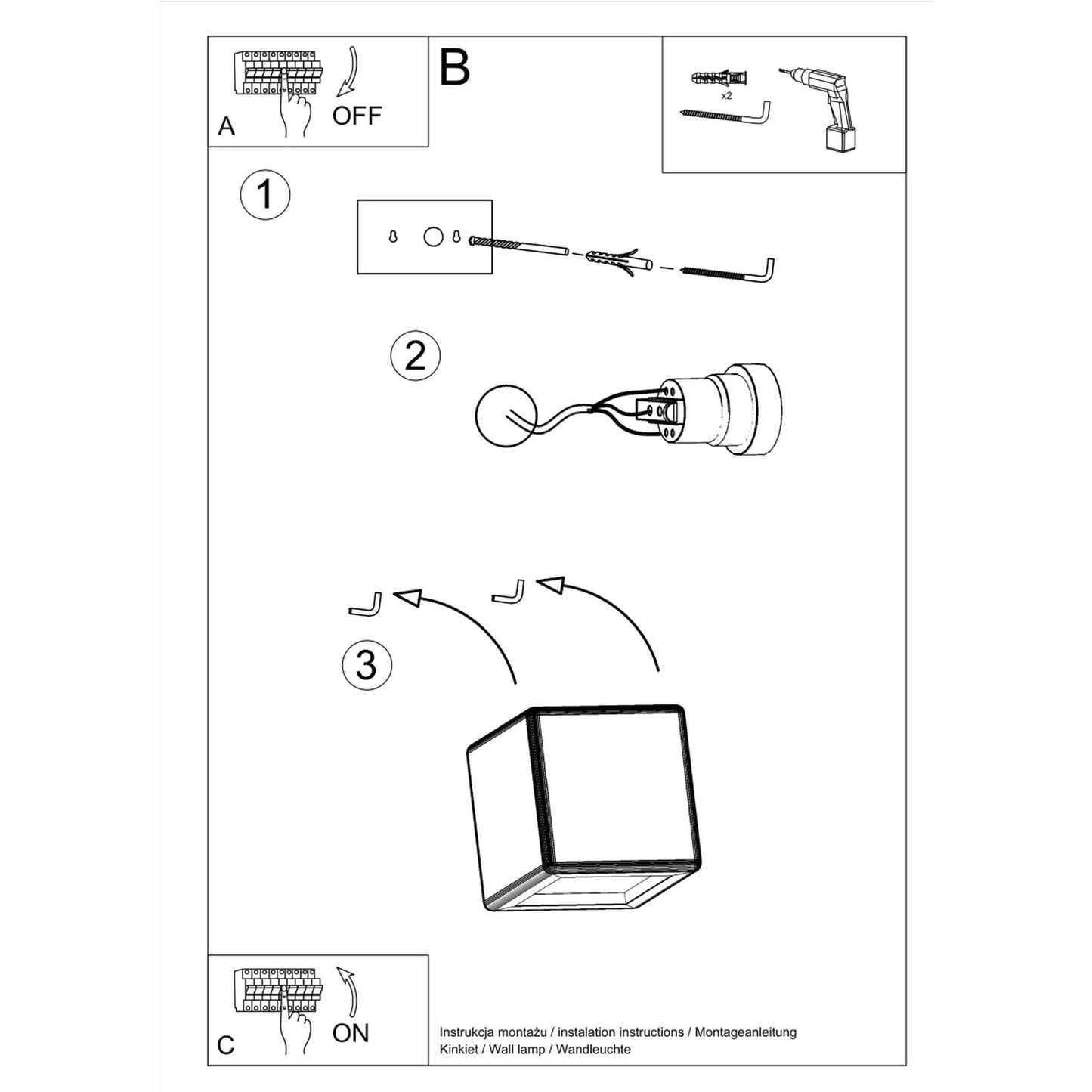 NESTA keramische wandlamp wit