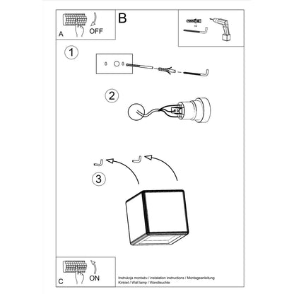 NESTA keramische wandlamp wit