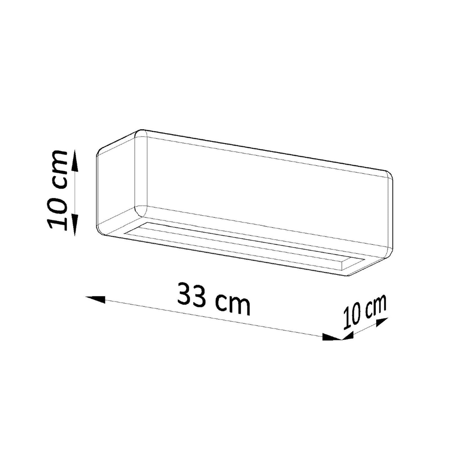 SUBANI keramische wandlamp wit