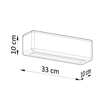 SUBANI keramische wandlamp wit