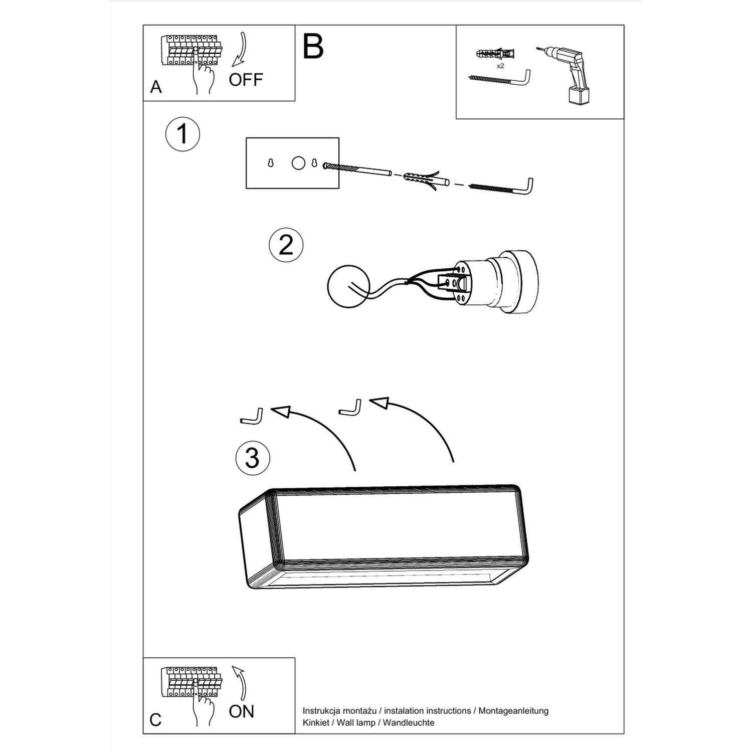 SUBANI keramische wandlamp wit
