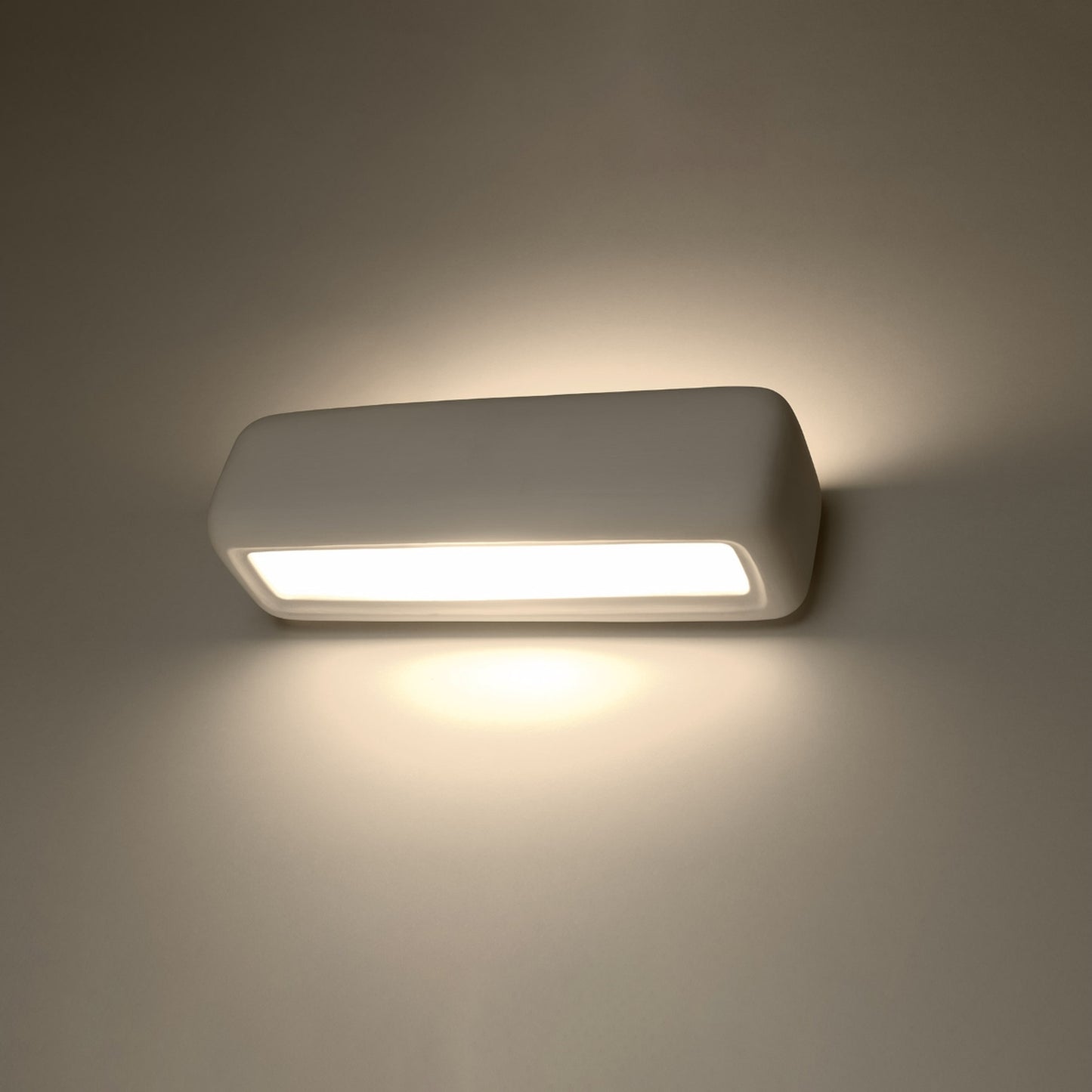SUBANI keramische wandlamp wit