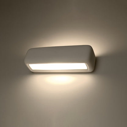 SUBANI keramische wandlamp wit