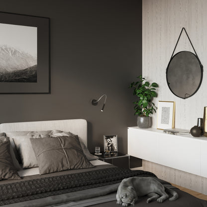 AXIL cilindrische wandlamp zwart