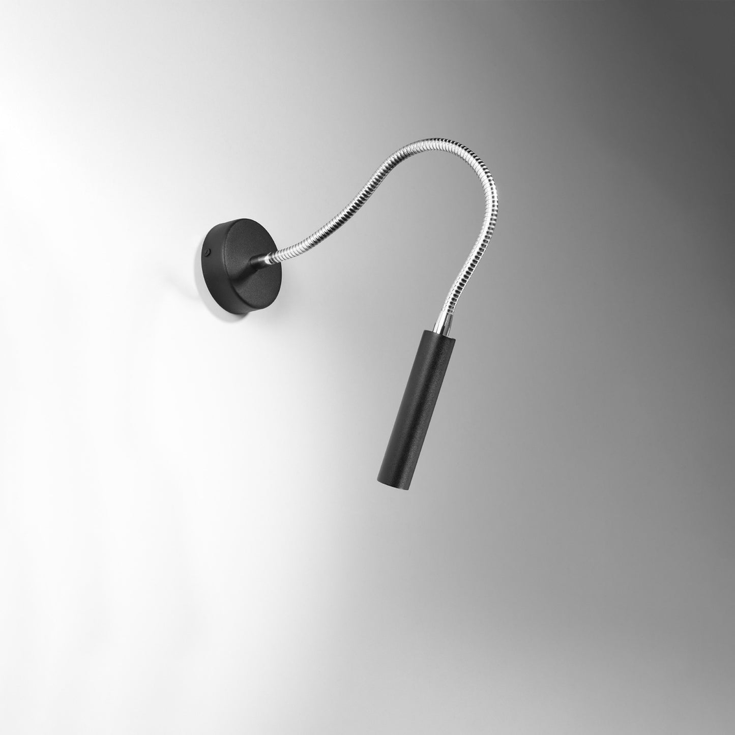 AXIL cilindrische wandlamp zwart