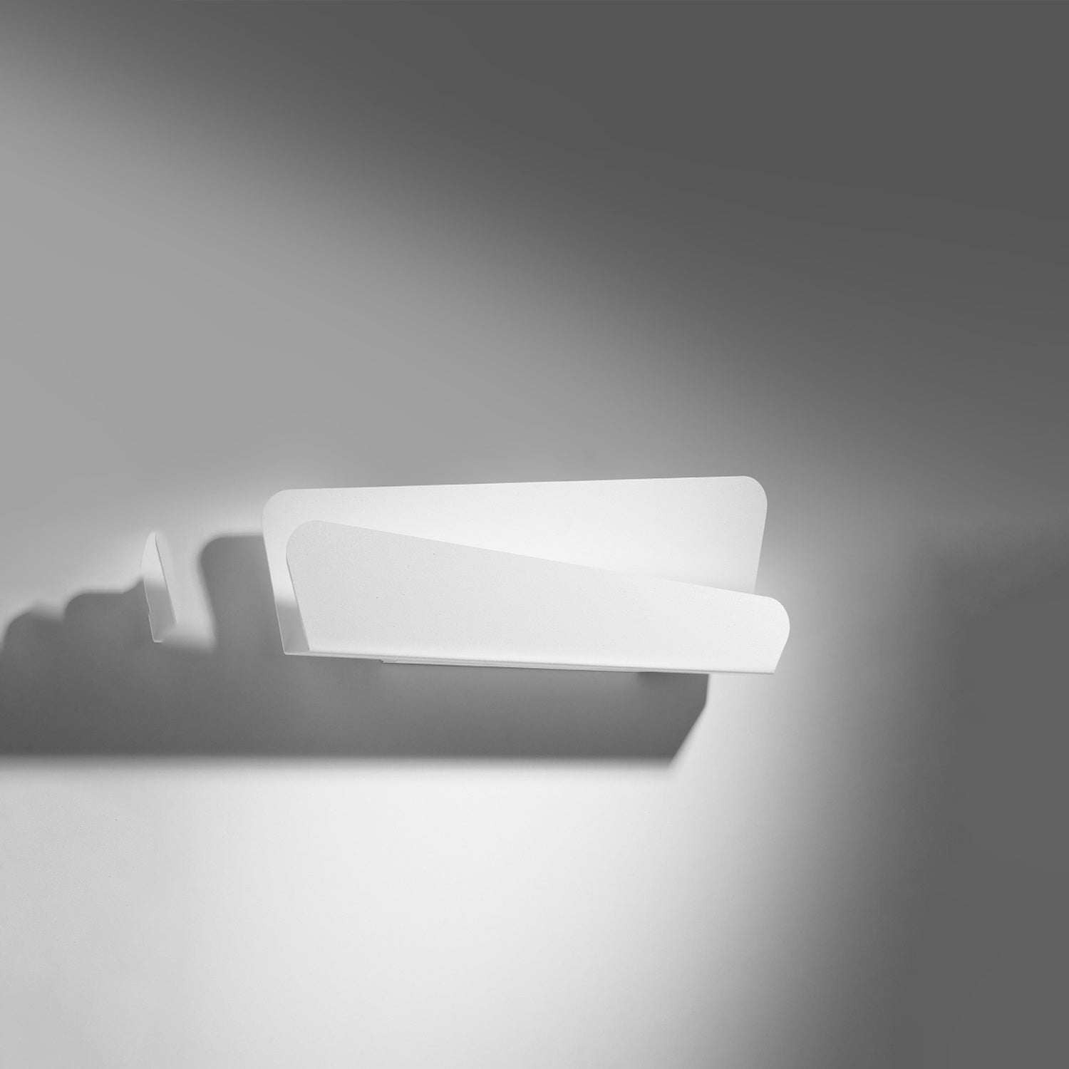 BASCIA langwerpige wandlamp wit