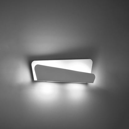 BASCIA langwerpige wandlamp wit