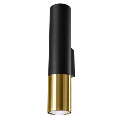 LOOPEZ wandlamp zwart-goud