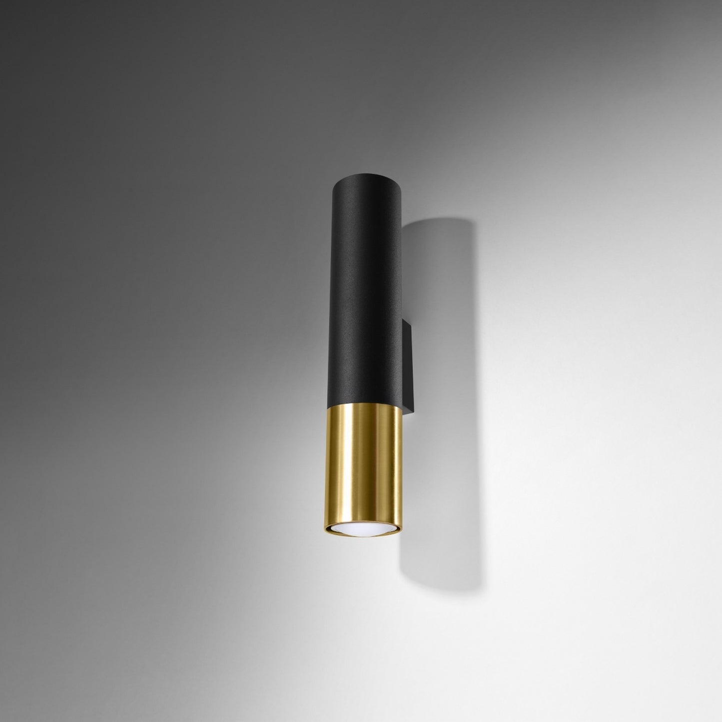 LOOPEZ wandlamp zwart-goud