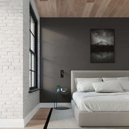ENIF cilindrische wandlamp zwart
