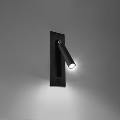 ENIF cilindrische wandlamp zwart