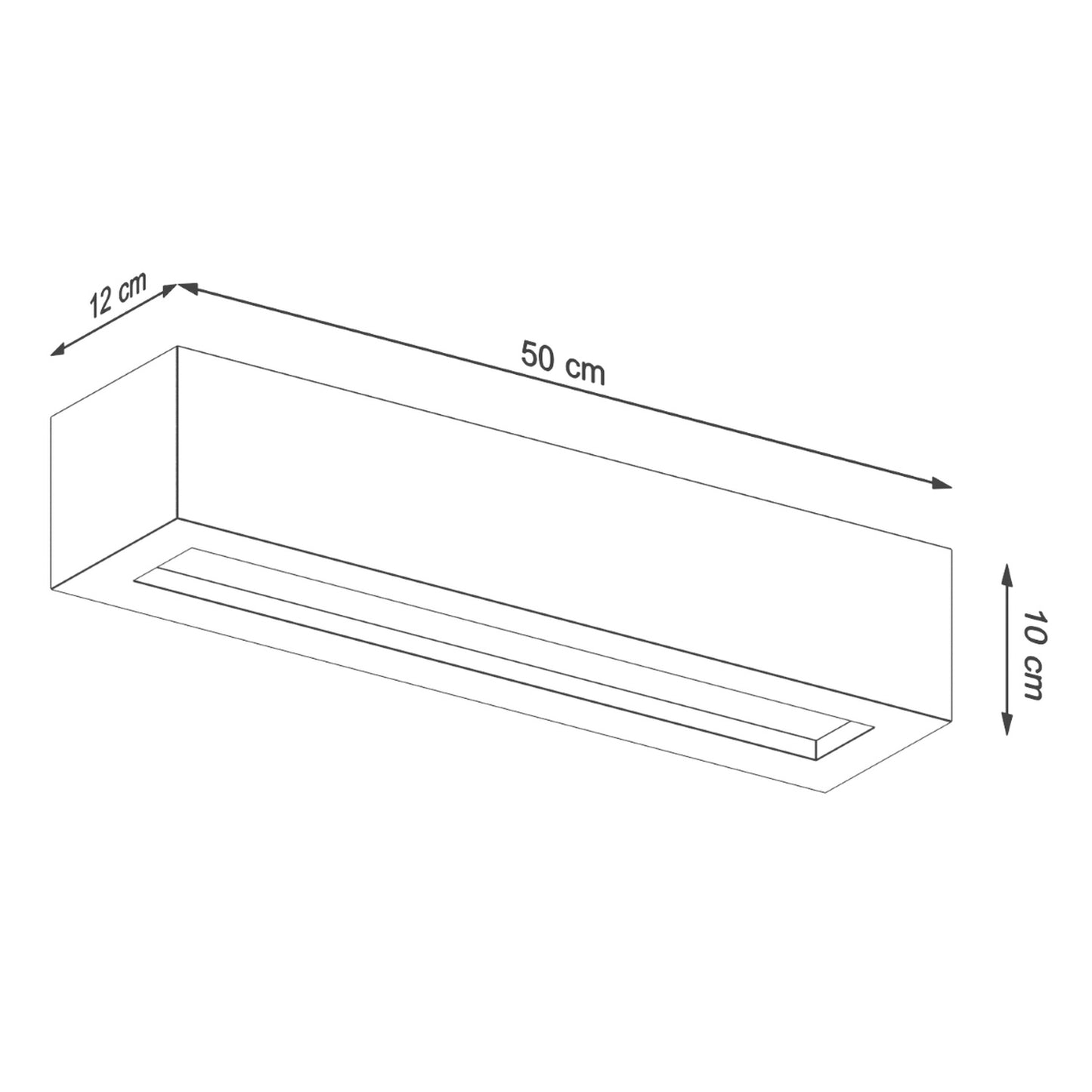 VEGA wandlamp beton 50 grijs